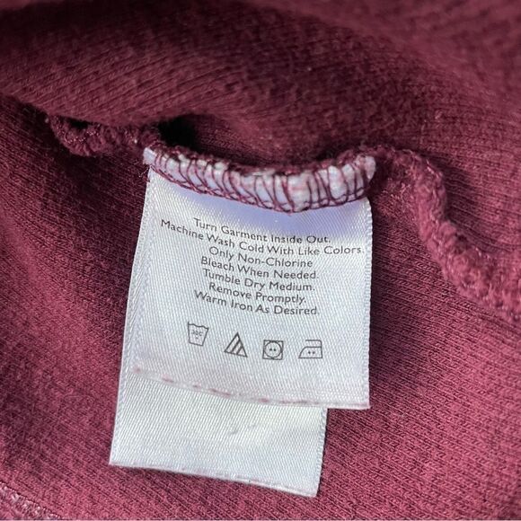 Eddie Bauer Maroon Red Quarter Zip Sweater - Size: XS - Picture 8 of 9
